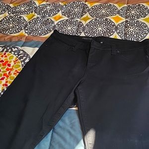 Straight leg black jean